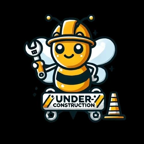 A bee under construction